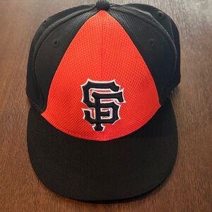 San Francisco Giants New Era 7 3/4 Black and Red Baseball Cap